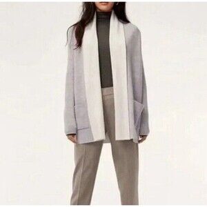Babaton Aritzia Merino Wool Open Front Cardigan Sweater Women Small FKM1-3319-37